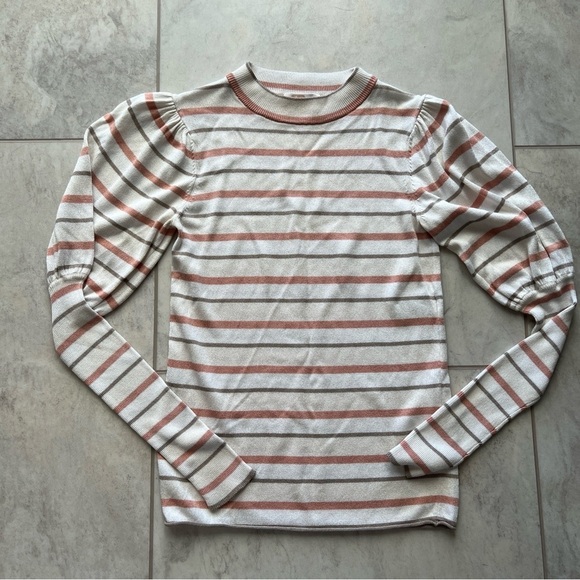 See By Chloe Sweaters - See by Chloe Striped Puff Sleeve Sweater